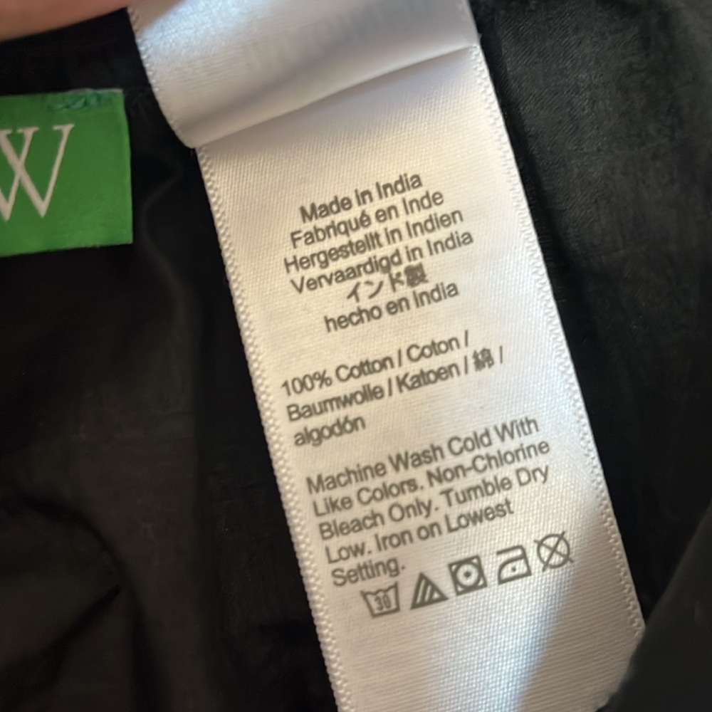 J.Crew Black Sheer Wrap sarong - can be worn several ways - Picture 5 of 6